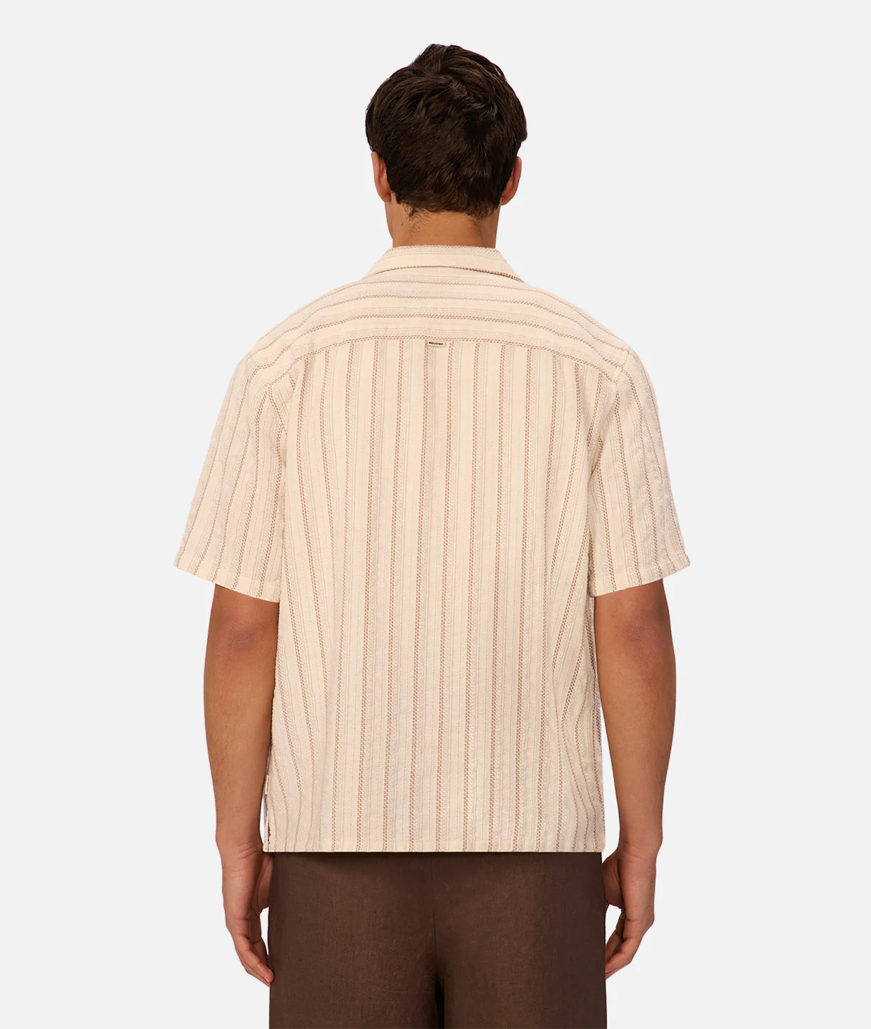 Miramar Textured Stripe Short Sleeve Shirt