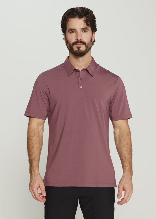 Dawn Performance Polo - Stone Rose