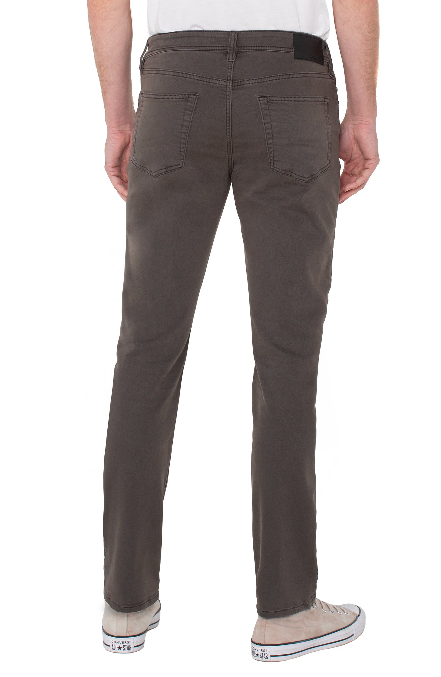 Kingston Modern Straight Twill Pants – Deep Earth