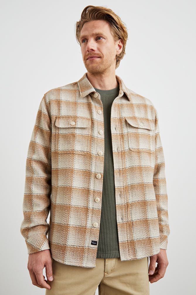 Berkshire Shirt Jacket - Sienna Sunset