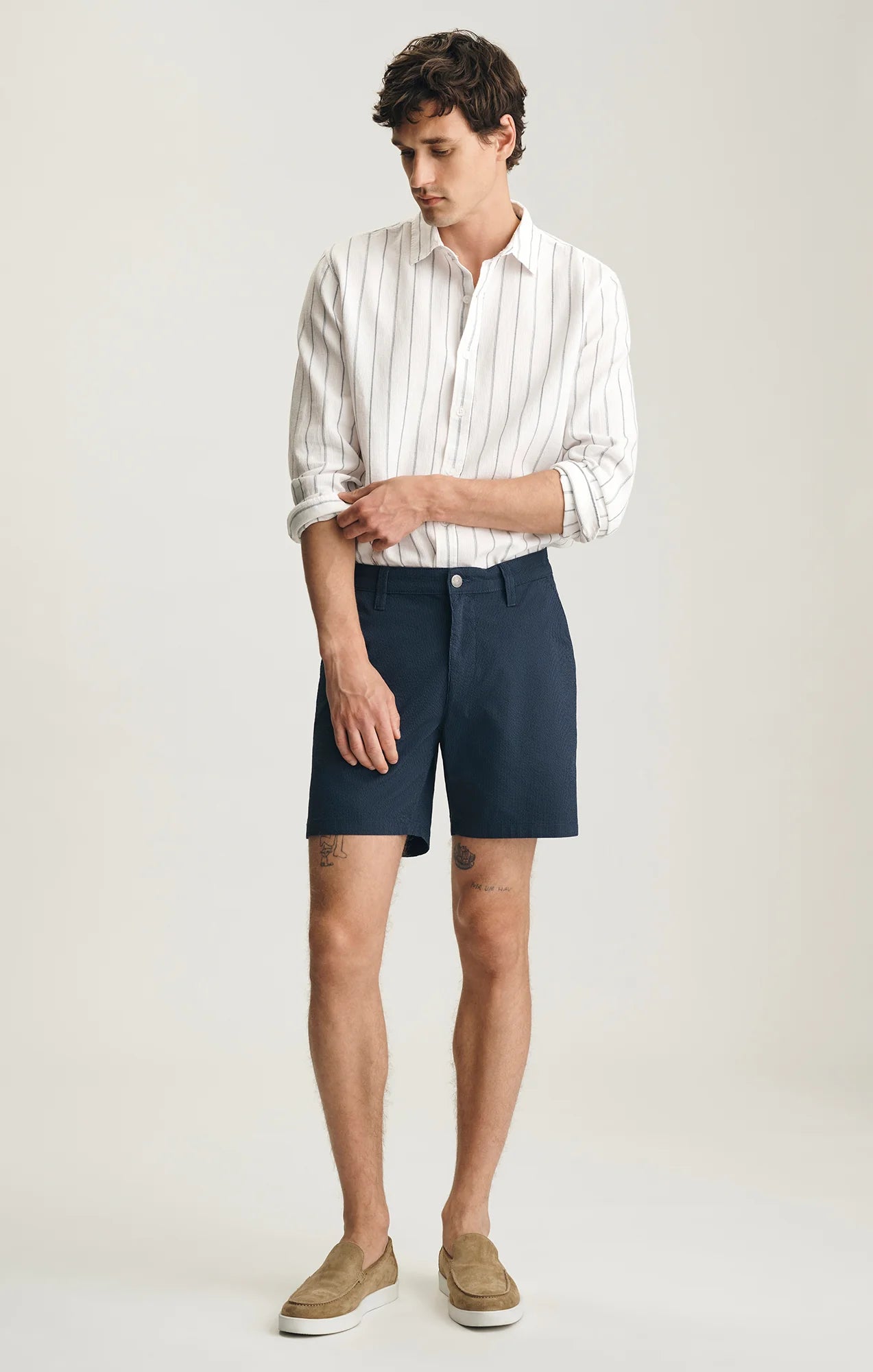 Nate Stripe Seersucker Shorts